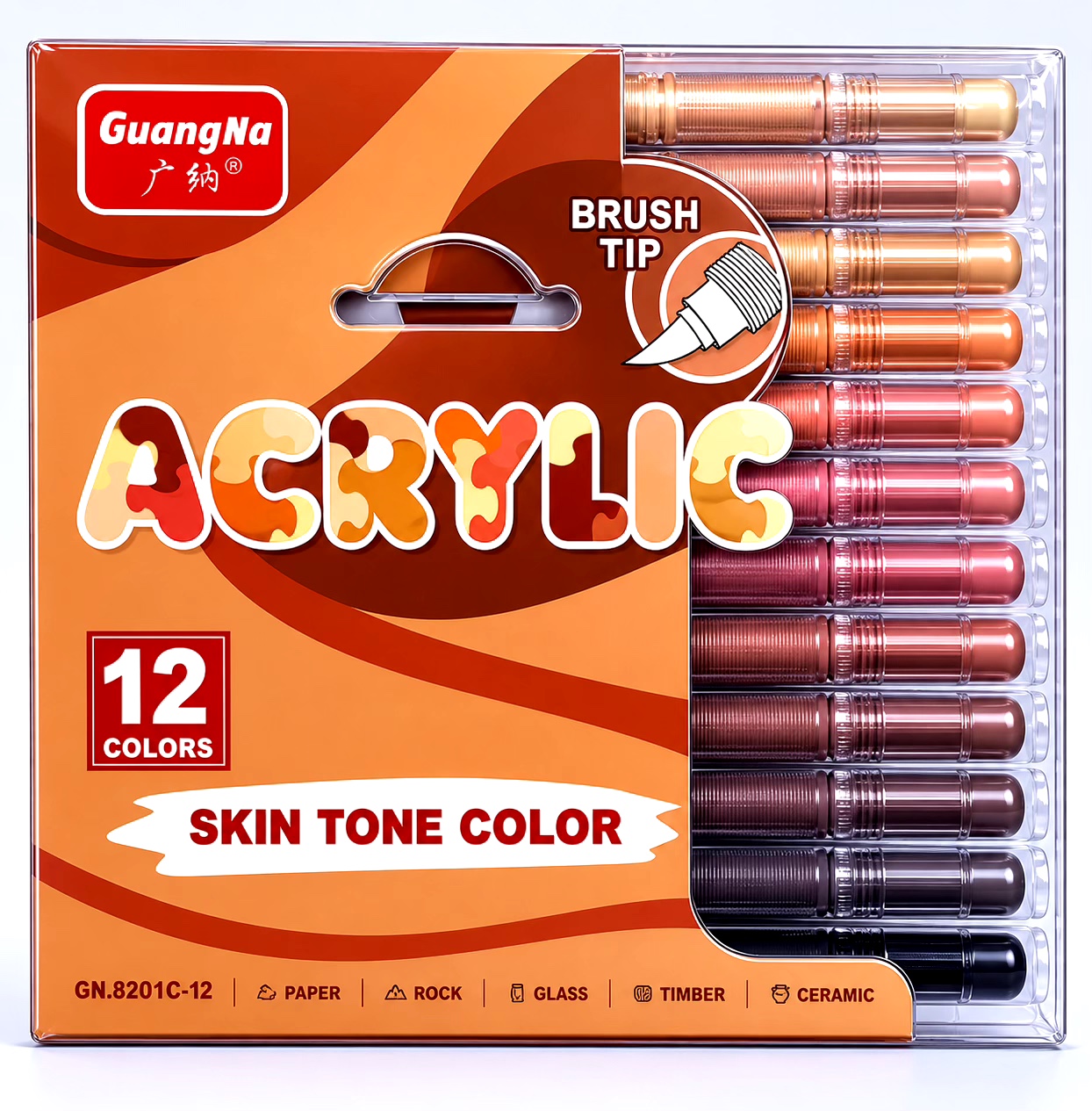 12 Rotuladores Guangna skin tone
