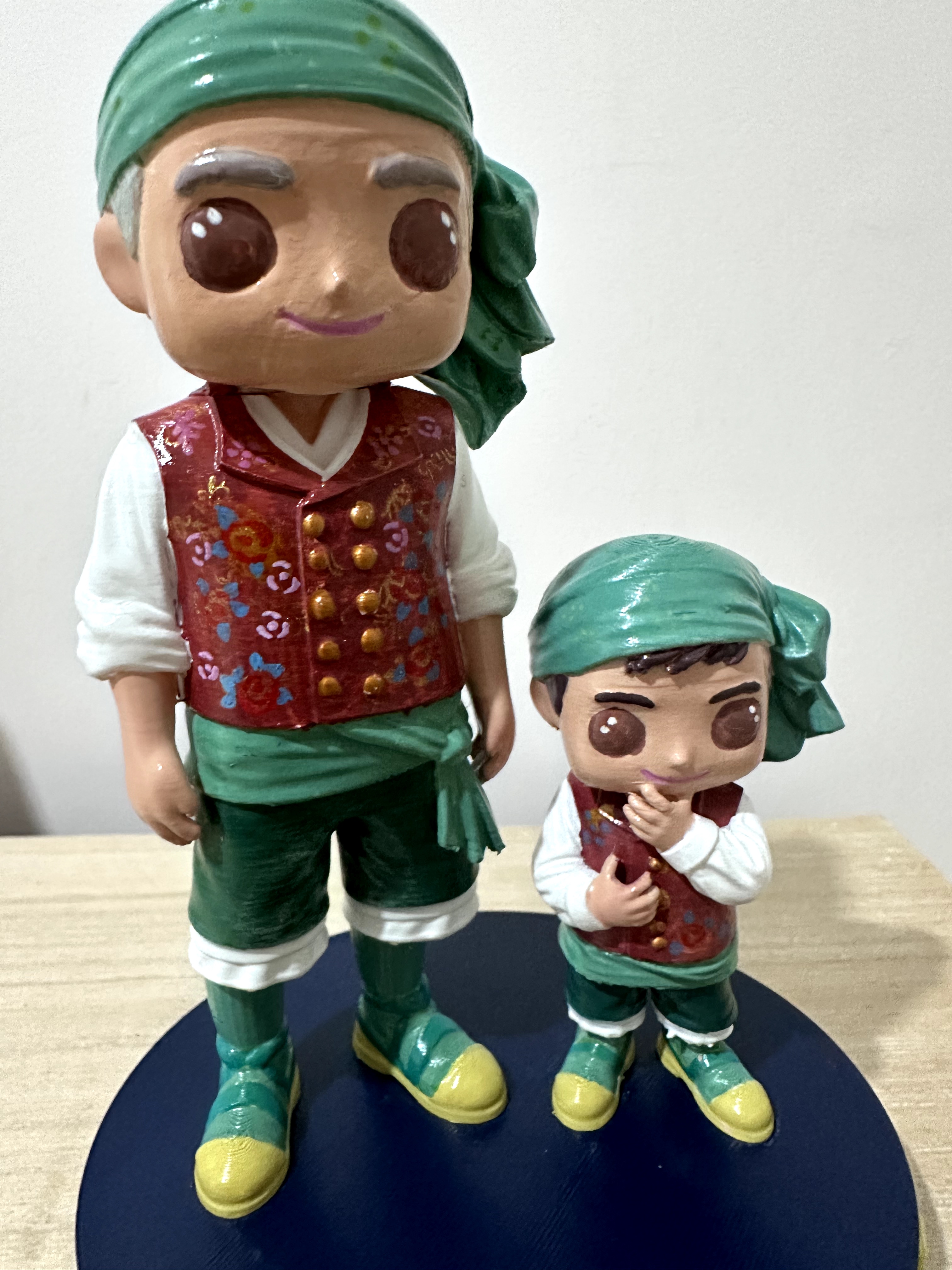 Figura doble falleros